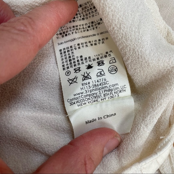 3.1 Phillip Lim cream silk tunic - Picture 10 of 14